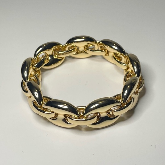 House of Harlow 1960 Gold Link Stretch Bracelet - Picture 3 of 5